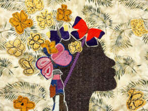 ...... this striking quilt: 'Hold Fast to Dreams'