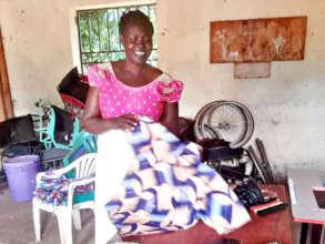 Innocent the trainer is a professional seamstress