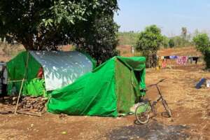 The rainy season puts temporary housing at risk