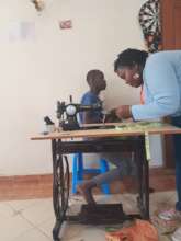 Teacher Helen shows how it is done