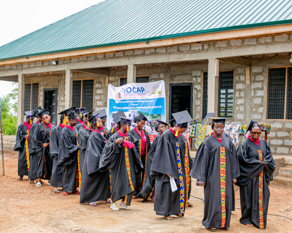 Graduating Students from the Sewing Class