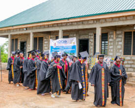 Graduating Students from the Sewing Class