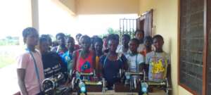 Picture of trainees Infront the old building