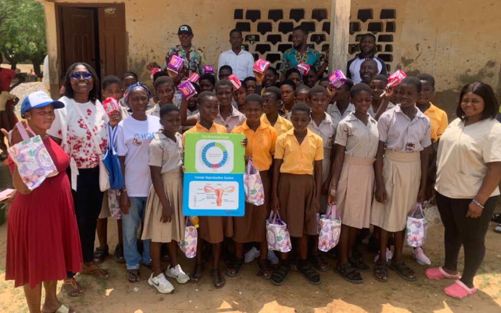 Menstrual Hygiene education with young girls
