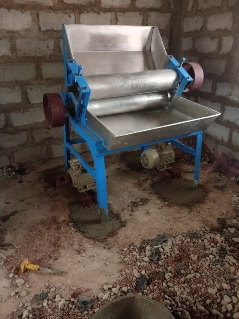 Roller Machine being fixed