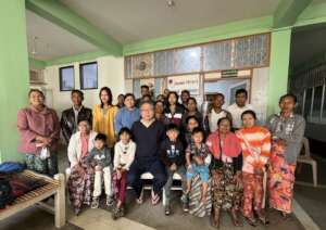 A patient and family after treatment