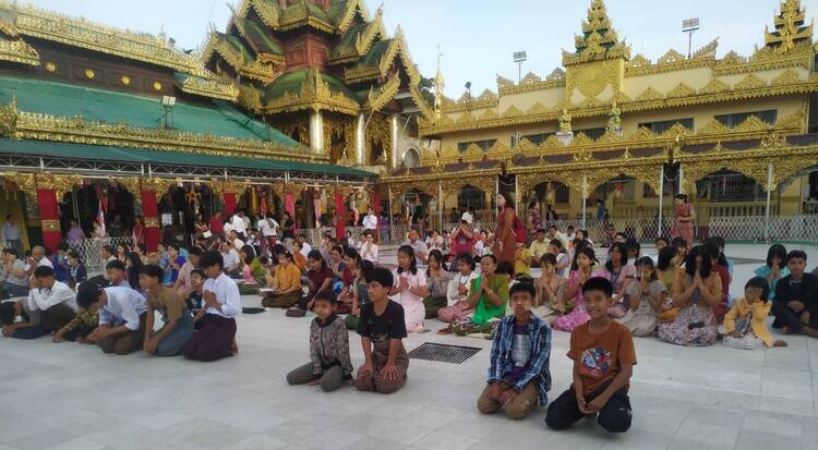 Dream Train's children at the ceremony