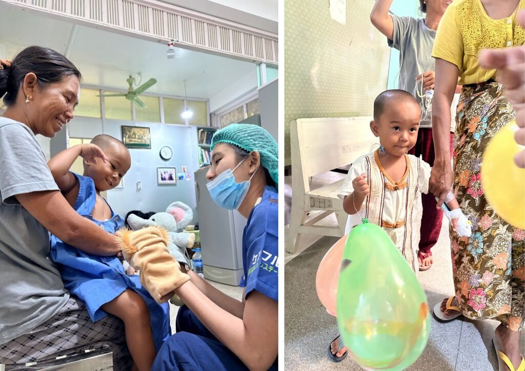 Myo Myo, before and after surgery
