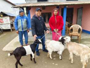 Beth Kumari Mahato and staff