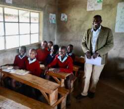 Children happy to be at school
