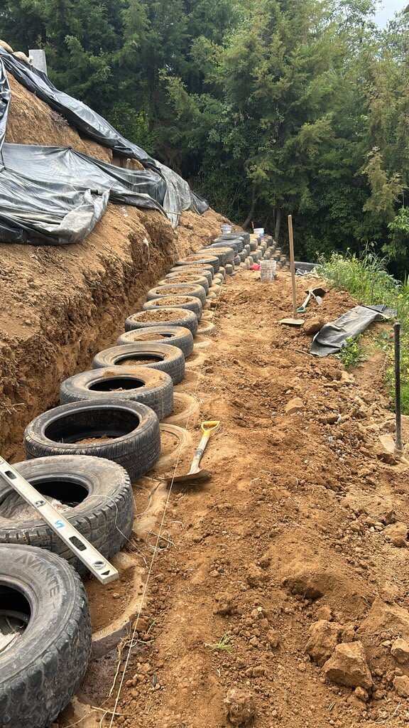 Retaining Wall Going Up!