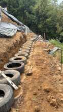 Retaining Wall Going Up!