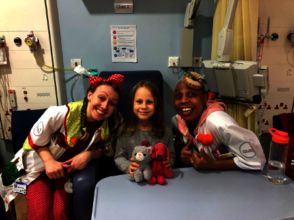 Eleanor with Dr Dotty and Dr Geehee