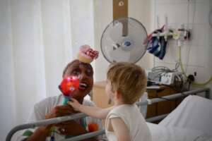 Dr Geehee and child