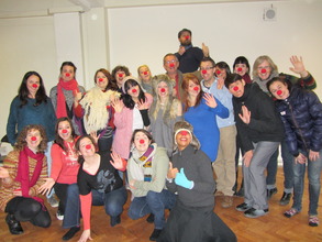 Our team on the first day of training