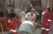 Women construction workers of Villa 21-24