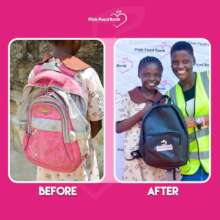 Before and after of new school supplies