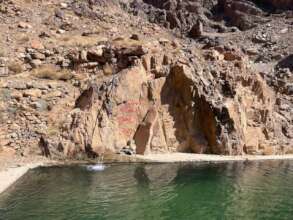 The existing irrigation water basin, Missour