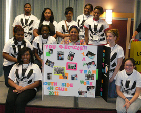 South Side PeaceJam Club with Laureate