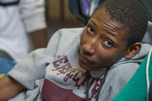 Student at PeaceJam Slam