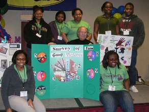Southside (Lansing) club presenting their project
