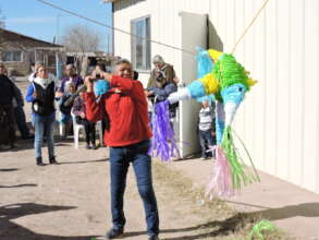 Pinata Fun at Senior Social