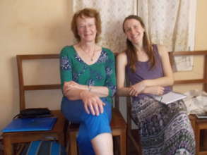 Nathalie and Lizie visited Mbosha.