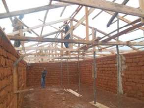 Inner section of the main ward as work goes on.