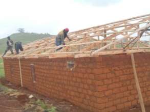 completed roofs waiting zinc.