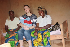 A baby delived and jill a volunteer arrived mbosha