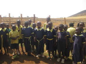 Pupils from the village school