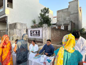 Our new clinic site, holding a street clinic