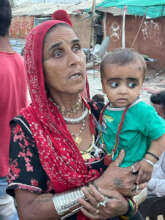 Banjara grandma and baby
