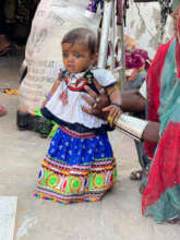 Dressed up for visitors
