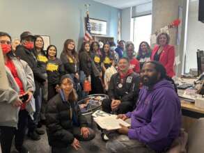 Lodestar students advocate for safe schools.