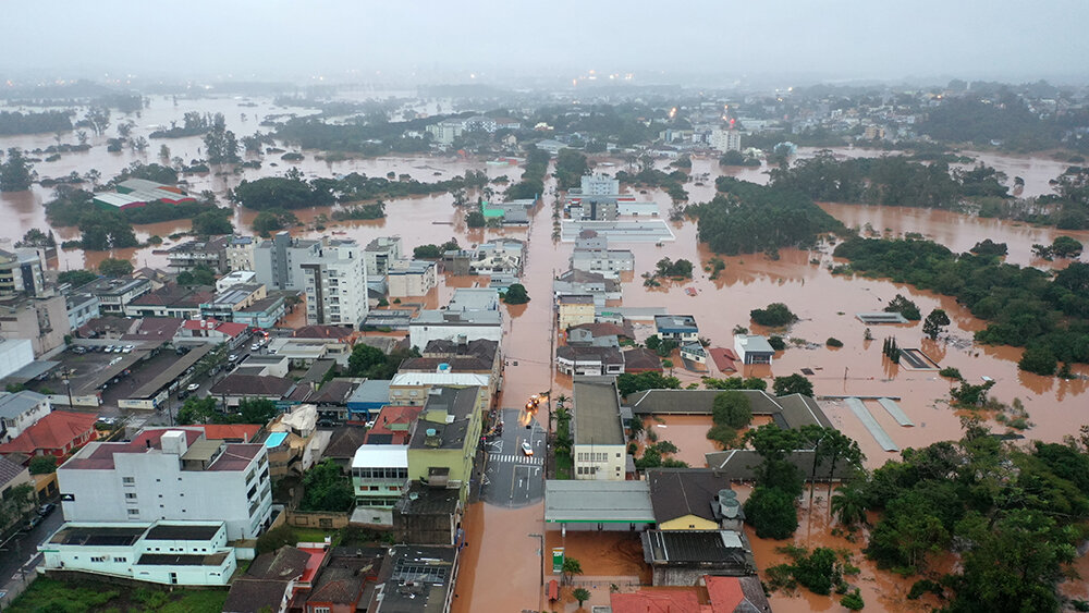 City affected by the floods 2