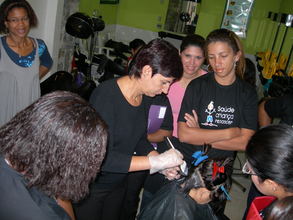During beauty courses