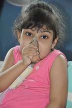 Child in hospital assisted by Saúde Criança