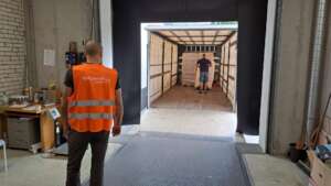 One of our trucks during loading