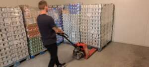 A delivery in our cooling chamber