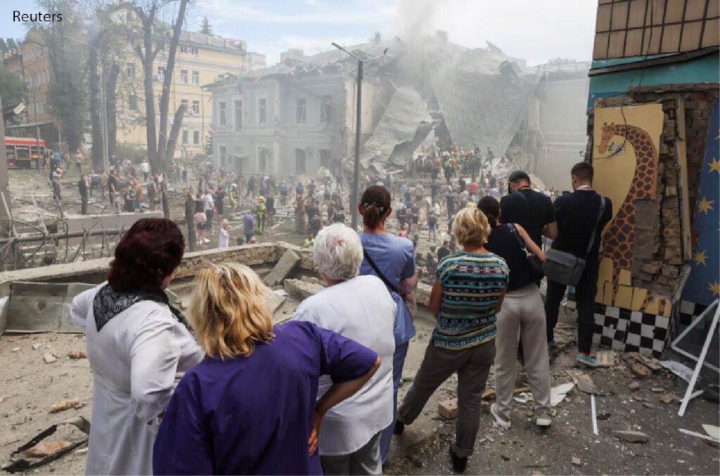 Aid to Ukrainian Hospital Ohmatdyt after Shelling