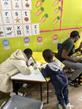 Children learning from our center