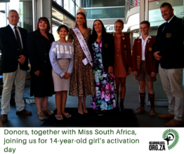 Donors visit our offices to celebrate activation