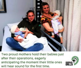 Babies received cochlear implants