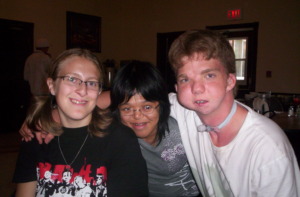 Christine and friends from camp