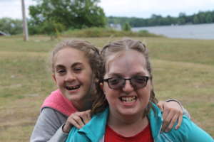 Alexandra (left) and fellow camper