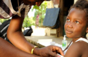 Care of malnourished children in Haiti