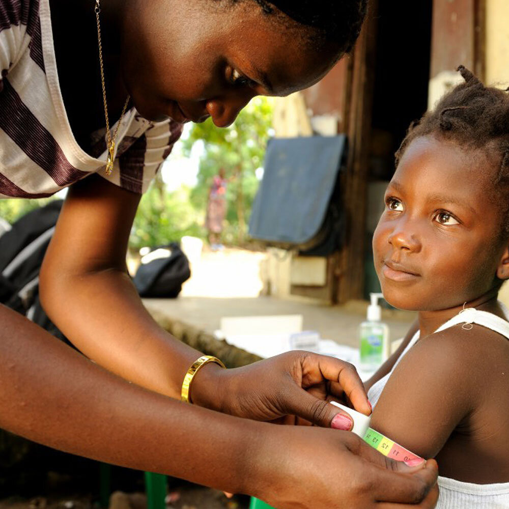 Care of malnourished children in Haiti