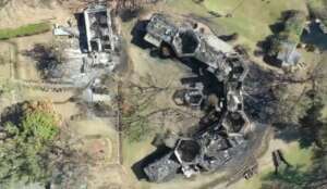Wide Horizons - Aerial shot of Lodge remains