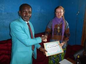A send off of our volunteer Sarah